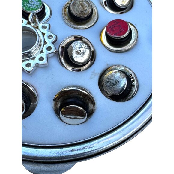 Kameleon Jewel Pop Lot Of 13 Charms With Sterling Silver Jewelry Case & Pendant - Picture 6 of 14